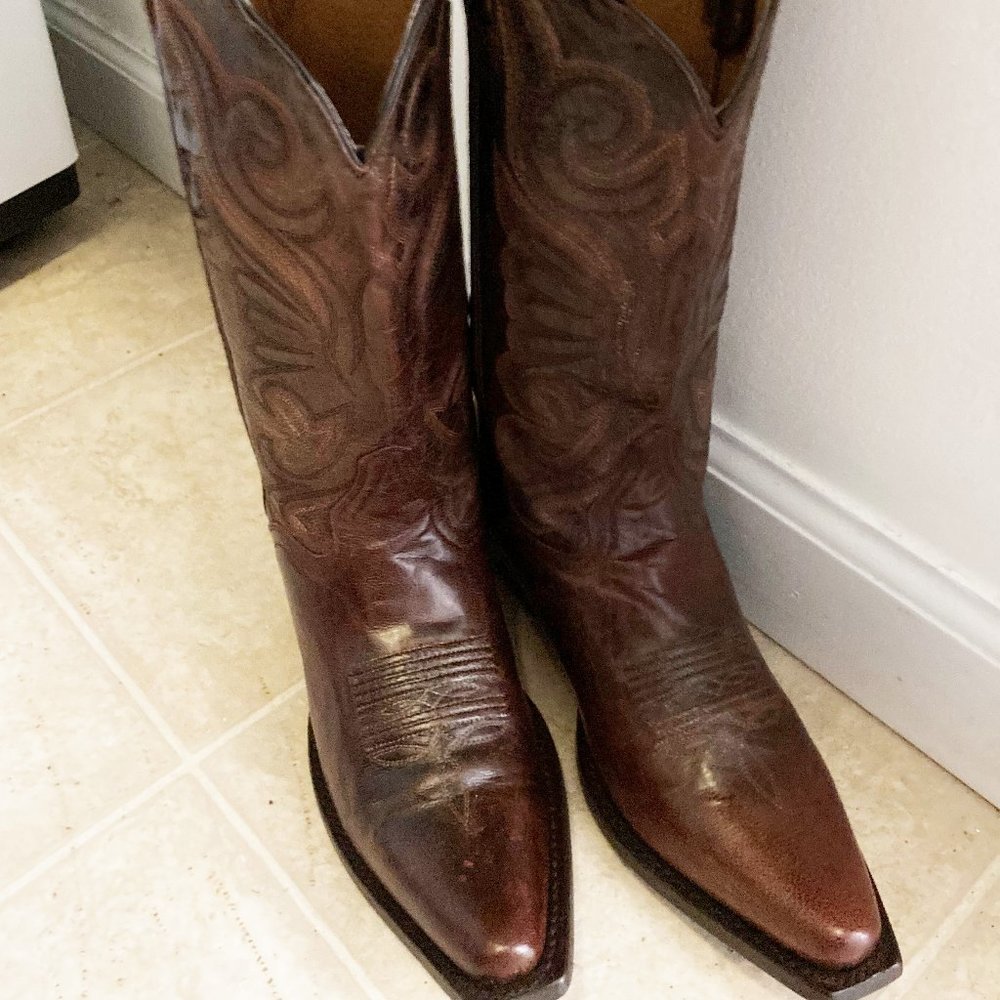 Women's J.B. Dillon leather cowgirl boots size 6